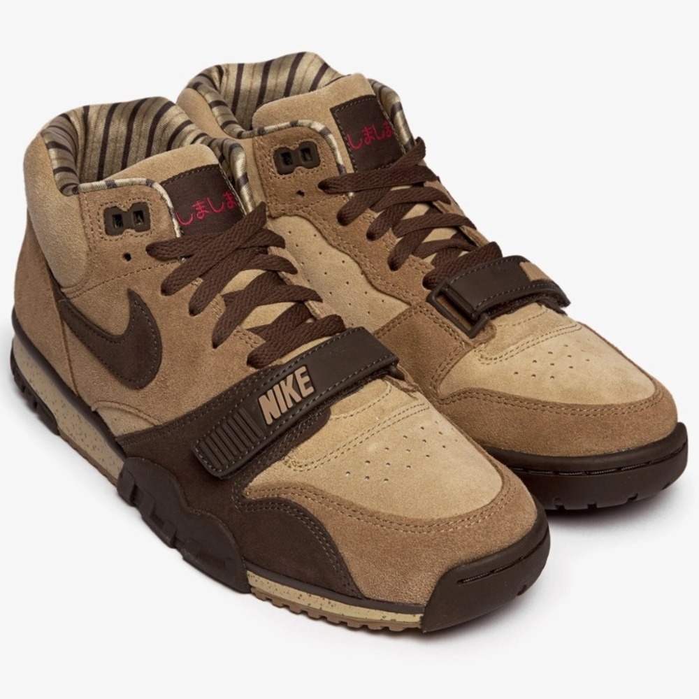 Nike Air Trainer 1 "Shima Shima" Mens Brown Suede DV6998-200 - Size 9.5